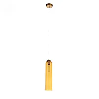Светильник подвесной Callana SL1145.393.01 ST-Luce янтарный 1 лампа, основание латунь в стиле современный 